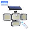333 LED Integrated/Split Solar Powered Light Outdoor Motion Sensor Wall Lamp Adjustable Head 3300Lum Waterproof LED Flood Lights