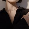 Popular Silver Color Sparkling Clavicle Chain Simple Korea Style Shinny Necklace