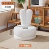 Sofa Stool Reading Single Person Small Stool Home Backrest Living Room Rotatable Lamb Velvet Solid Wood Low Stool