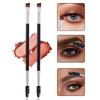 Multi-functional dual-head makeup brush, ultra-fine eyeliner brush, angled eyebrow brush,eyelash brush,professional makeup tools