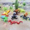 Plastic Monster Western Flying Dragon Children Animal Model Cake Topper For Kids Party Decor