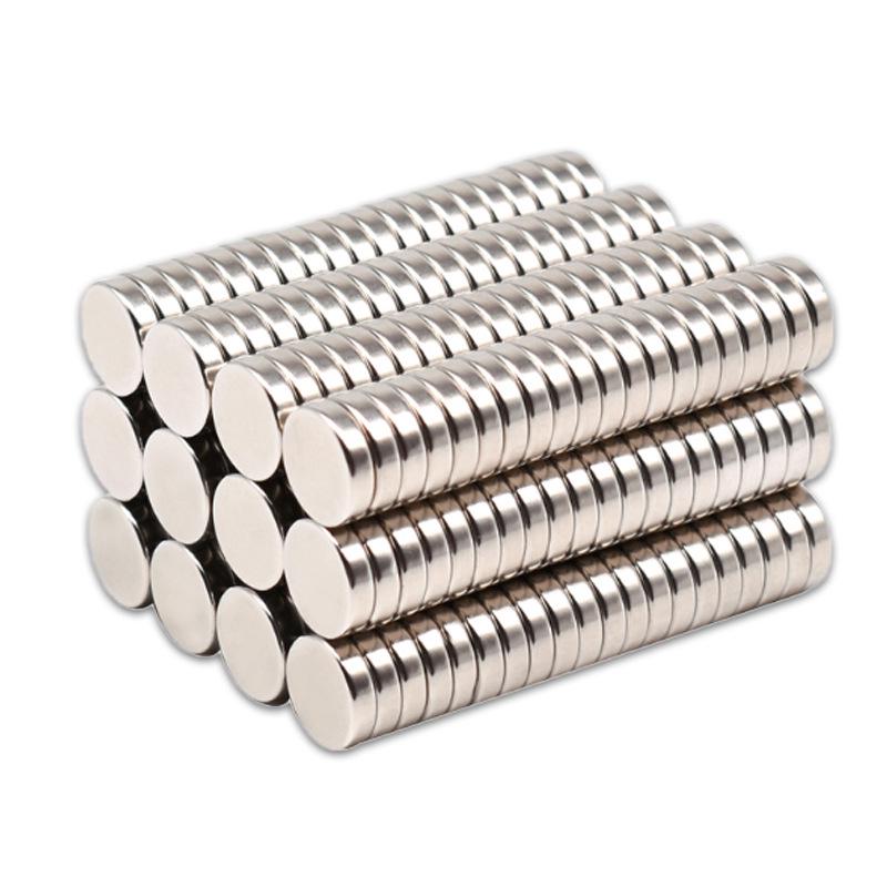 Neodymium Iron Boron Round Magnet 10x2 mm - Strong Magnetic Sheet for Refrigerator Stickers