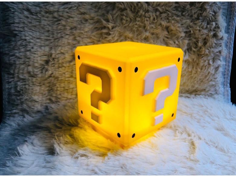 Creative Mario LED Question Block Night Light - Trendy Home Decor Ornament Gift