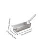 Stainless Steel Perforated Fry Basket Food-Grade Kitchen Gadget Heat-Resistant