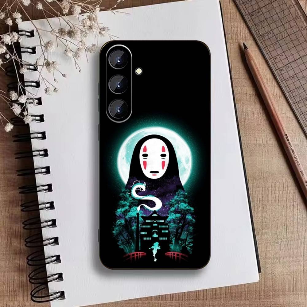 Cartoon E-Totoro-ES Phone Case For Samsung Galaxy A73,A72,A71,A70,A52,A51 Others Soft Black Cover