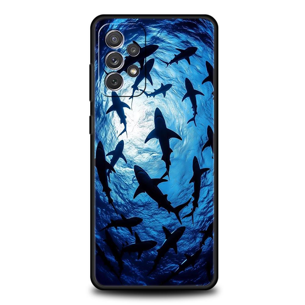 Shark Phone Case for Samsung A57 A37 A51 A71 A21S A17 A11 A15 A25 A41 A23 A33 A53 A73 A07 A05S A13 A35 A55 5G Cover