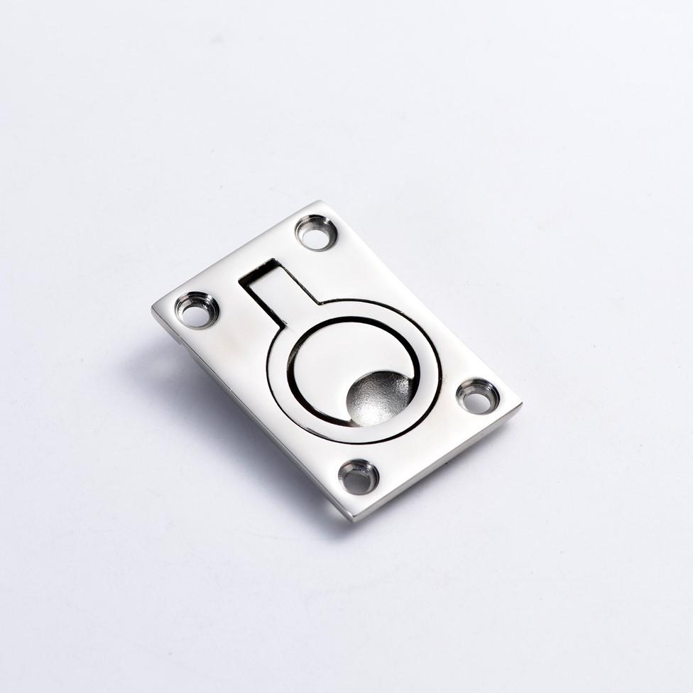 Stainless Steel Marine Yacht Deck Cover Hidden Handle Square Buckle
