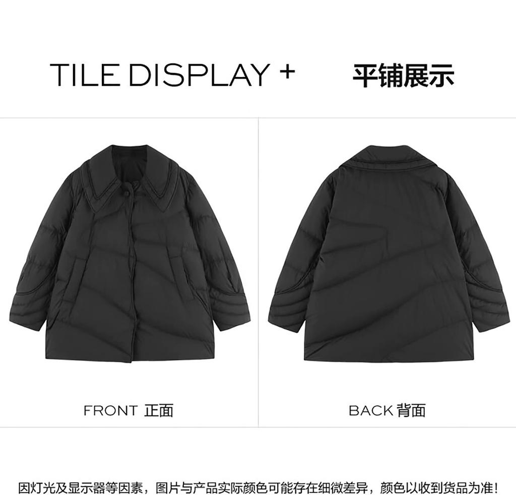 Bird home women's clothing label cutting 2025 autumn and winter new fashion new design down jacket C4B01/G-34