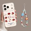 Applicable to red apple 17 transparent 16promax simple 15 girls 14tpu fresh iphone13 soft phone case