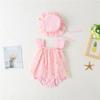 Sagit Newborn Baby Girl Letnie stroje Kwiatowy kombinezon Romper Body Spódnica Kapelusz Kombinezon