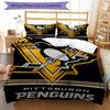 Penguin Pride Themed Bedding 3Pcs Duvet Cover Set Decorative Bed Linen For Teen Room Home Decoration