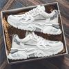 Men's Shoes Summer Mesh Breathable Sports Shoes Increase Ins Dad Trendy Shoes Popular Versatile Casual Shoes