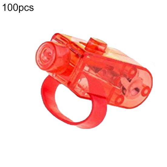 100Pcs Portable LED Flashing Finger Lights Lamp Concert Party Supplies Kids Toy
