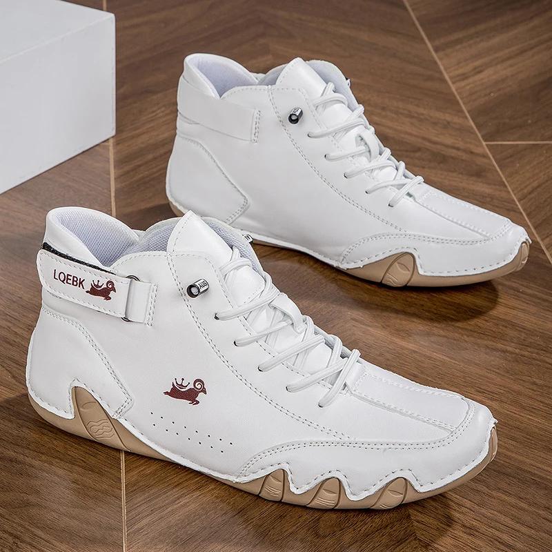 Men's Boots New Fashion Luxury Work Boots Outdoor Platform Low Cut Men's Comfortable Sneakers Casual Original Man Sneakers Deals