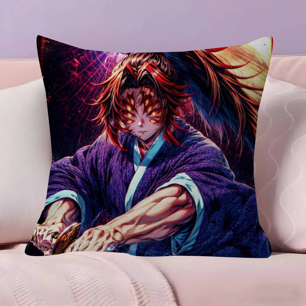 Decorative Room Aesthetics Pillow Case Home Decor Bedroom Sofa Bed Couch Pillow Cover 45x45 Cute Kkokushibo anime Oofficial
