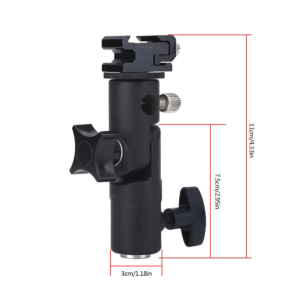 Flash Stand, Flash Mount Bracket, Black for Installation of Reflective Umbrella Mount Flash Unit