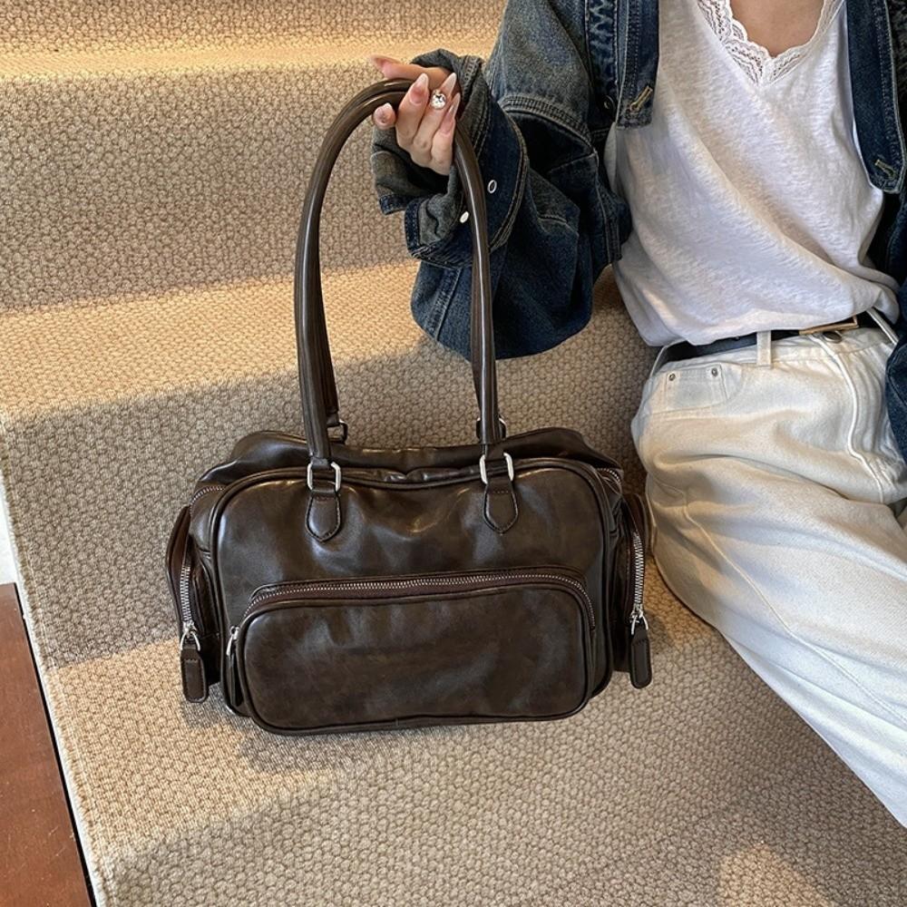 Tote Storage PU Handbag Shoulder Pouch Messenger Bag Fashion PU Leather Shoulder Bag Women