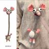 New Fun Long-Neck Goose Plush Pendant Cute Stuffed Animals Doll Bag Decorative Accessory Keychain Birthday Gift For Girls