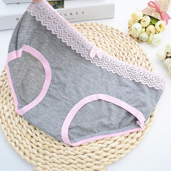 Women's Girls' Bowknot Lace Cotton Panties Briefs Underpants Intimates