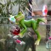 Frogs Statues Pot Huggers Decorations for Plant,Miniature Frogs Figurine Garden Decors Outdoor Plant Hangers Decors