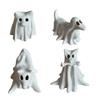 Halloween Ghost Puppy Ornament Resin Handicraft Hollow Pumpkin Home Desktop Ornament Halloween Gift