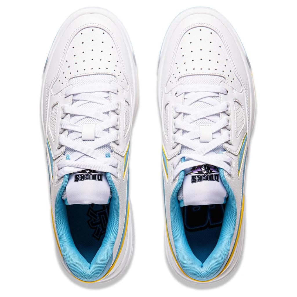 Li-Ning Comfortable Casual Non-Slip Wear-Resistant Low-Top Skate Shoes Unisex Sneakers White Blue ABCU001-4