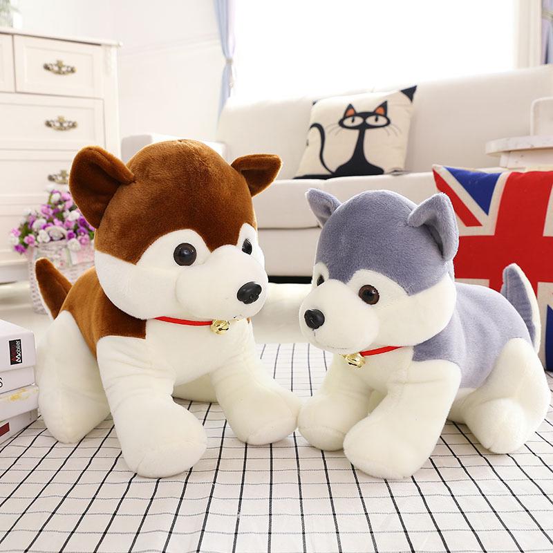 

Плюшевая игрушка Собака Хаски с колокольчиком - Классическая плюшевая кукла Горячая распродажа 30 cm