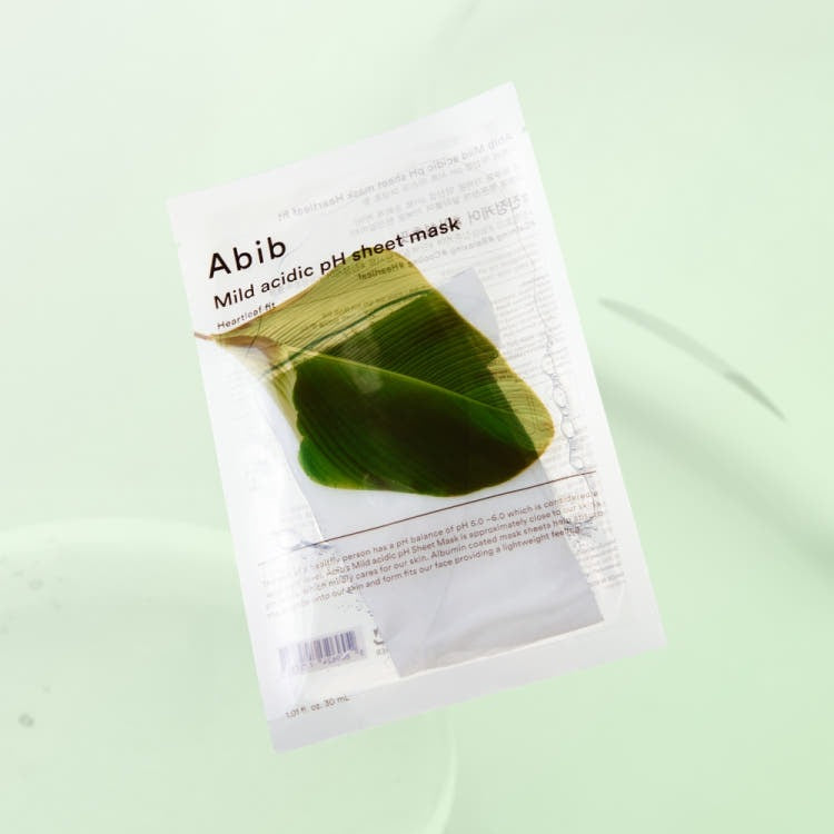 Abib Mild Acidic pH Sheet Mask Heartleaf Fit 30ml*10ea single