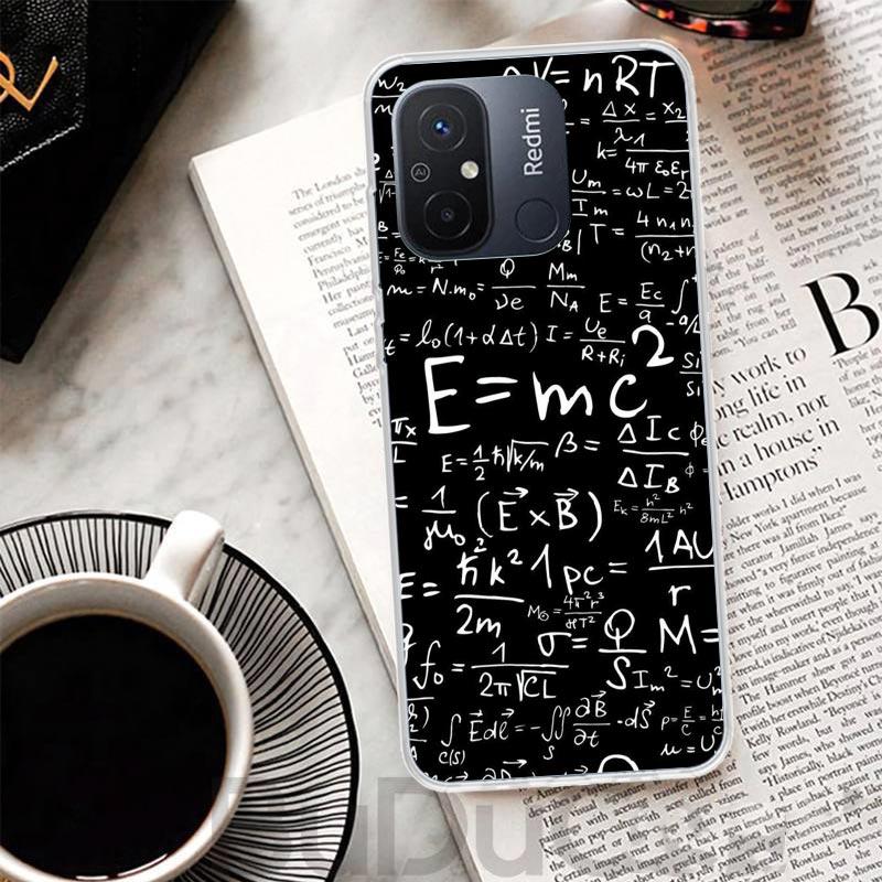 Physics Chemical Mathematics Cover For Xiaomi Redmi 13 13C 14C 12 12C 10 10C 9 9C 9T 9A Phone Case 10A 8A 8 7A 7 6A 6 K80 K70 K6