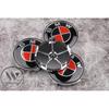 (Preto e vermelho ) Conjunto de 4 tampões centrais de roda de liga leve BMW 68mm