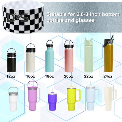 Silikon-Becherhülle für Hydro Flask für einfachen, modernen Becher, kariertes Muster, schützendes Stiefelzubehör, 12–40 oz, BPA-freier Stiefelüberzug für den Außenbereich