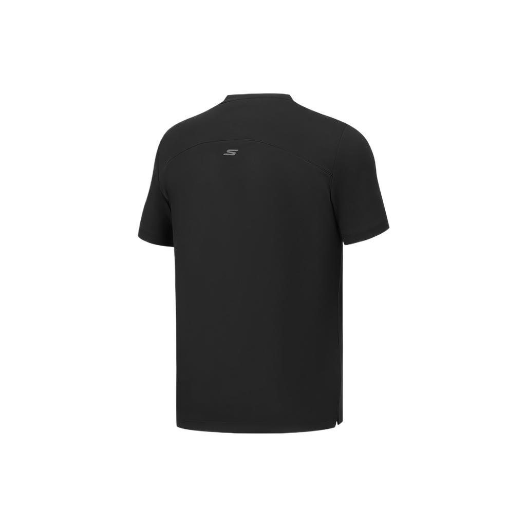 Skechers Comfort Sports Series Fashion Soft Versatile Comfortable Solid Color Letter Short Sleeve Regular T-Shirt Women Tops P225W018-0018