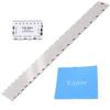 Notched Straight Edge Guitar Neck with Luthier's Tool String Action Ruler Gauge for Gibson 24.7" and Fender 25.5" Electric Guitars