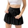 High-Waist Lace Pleated Safety Shorts Skirt for Women - Anti-Exposure, Spring/Summer