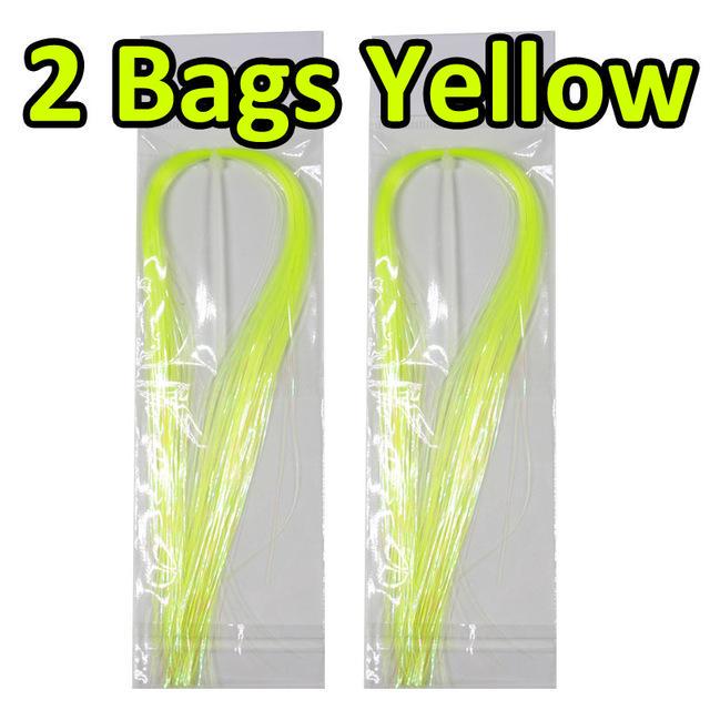 

2 упаковки, 1/50 дюйма, 0,5 мм, УФ-жемчуг, ледяное крыло, для вязания мушек, трубка Flashabou, материалы для связывания мушек, стример, мушка для щуки и лосося