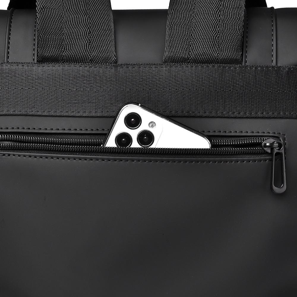 Men's High-End Business Laptop Backpack - Solid Color, Fashionable, Versatile for Students and Professionals