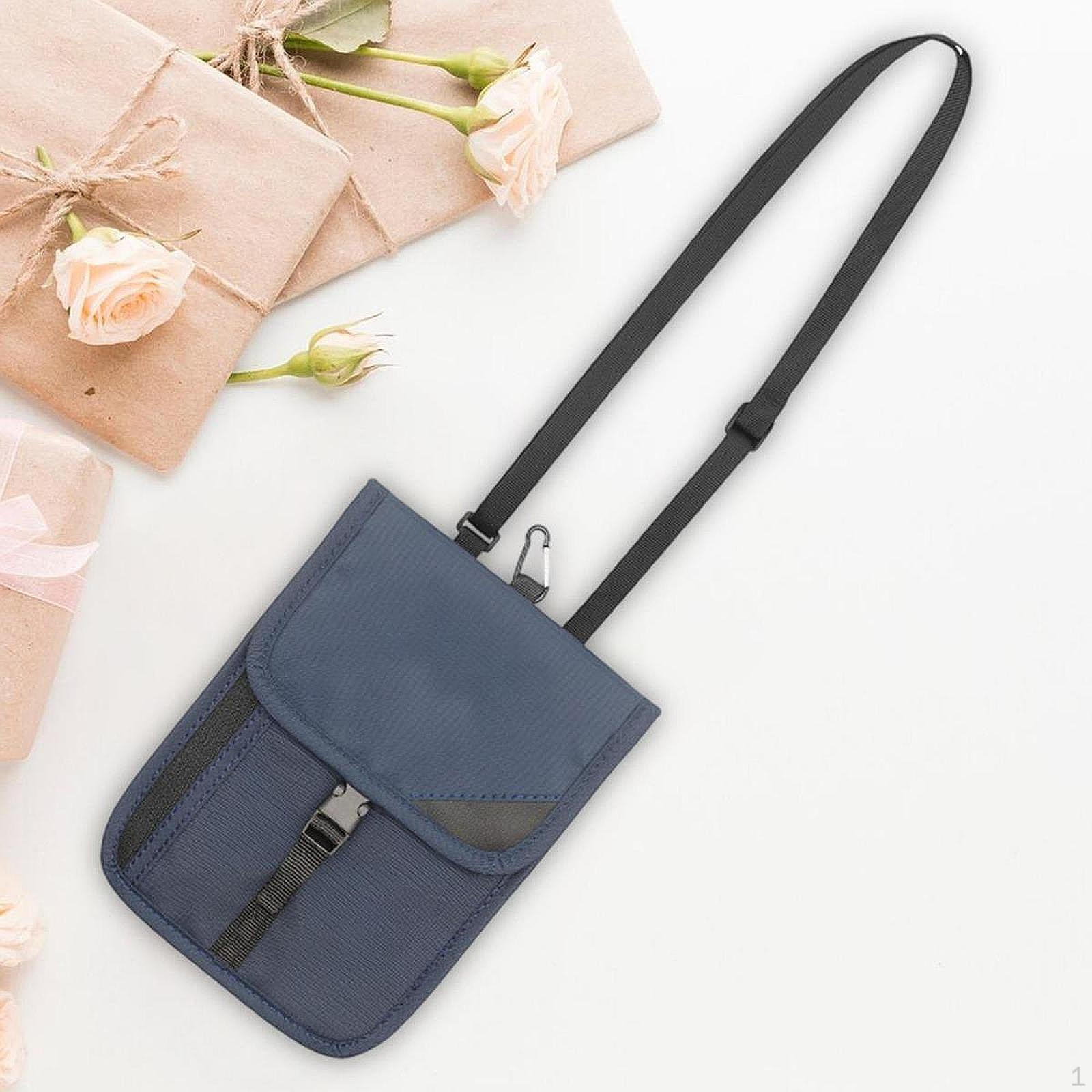 

Кошелек на шею, держатель паспорта с блокировкой RFID, легко скрываемый дорожный чехол