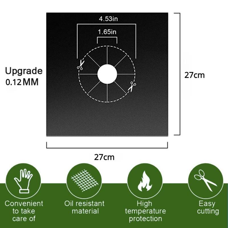 Gas Stove Protective Cover Home Kitchen Cleaning Anti-dirty Pressure Cooker Non-stick Pot Mat Kitchens Accessories Reusable Bar