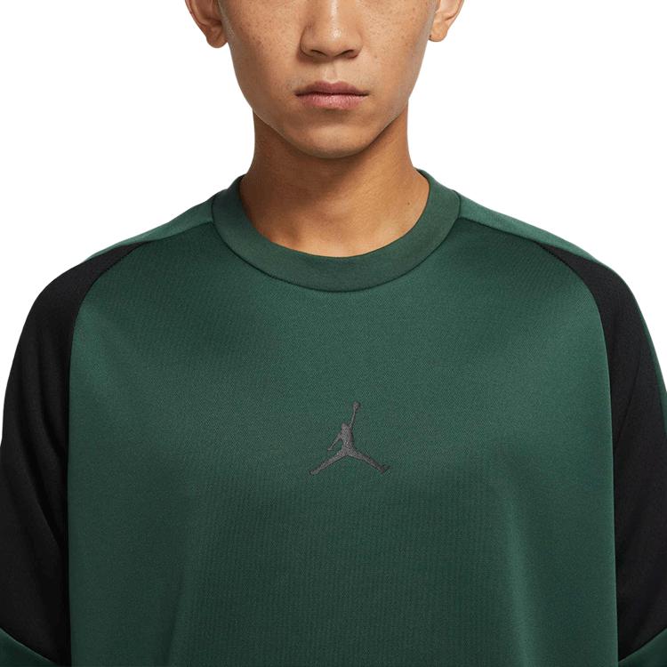 Jordan Printed Crew Neck Sports Pullover Long Sleeve T-Shirt Men Tops Green DC9740-333