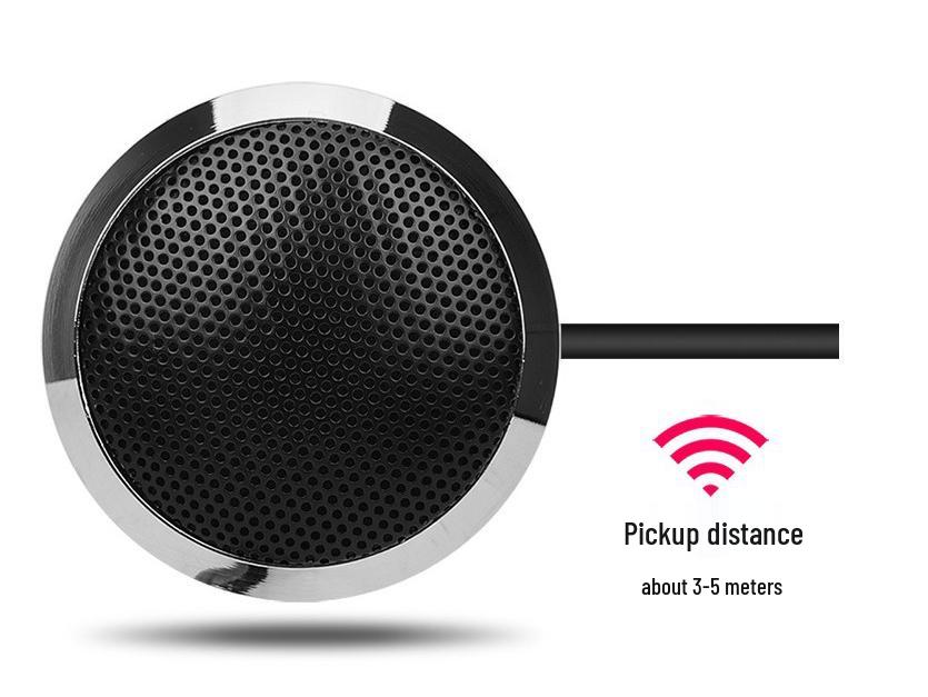 Omnidirectional Conference & Streaming Condenser Microphone for Online Classes and Mobile Recording