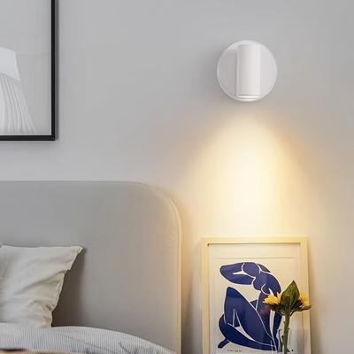 LED Magnetic Wall Light with 3 Color Touch Controlled Dimming Options, Suitable for Indoor Reading/outdoor/dining/bedroom/bar