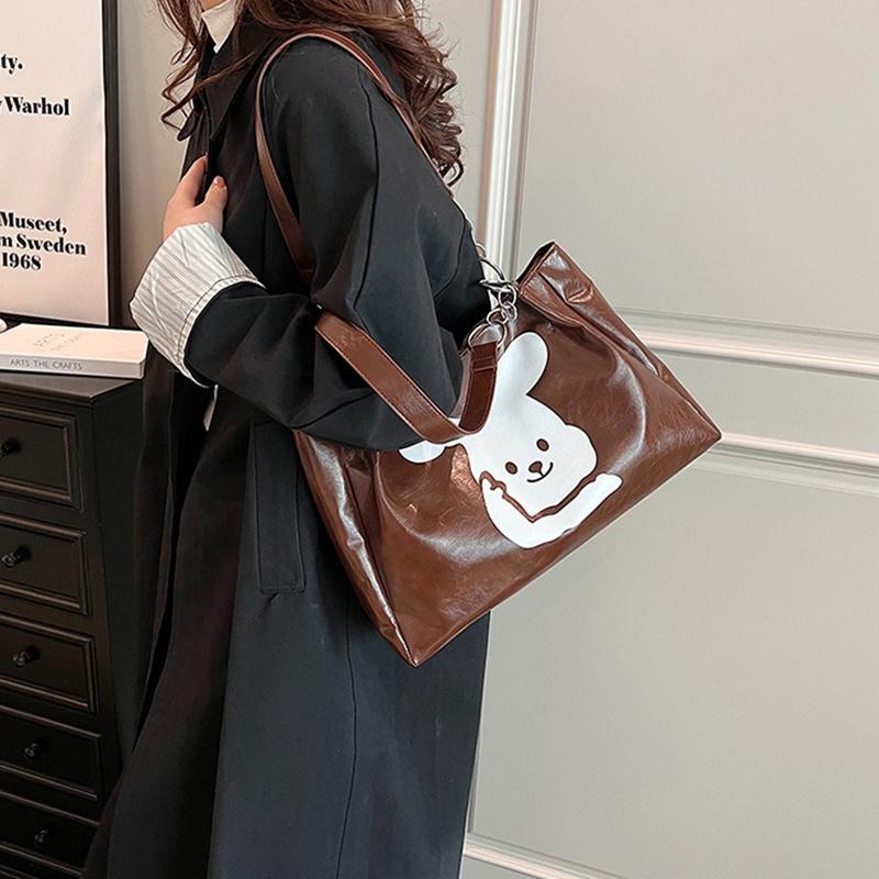 Einkaufstasche für Damen 2024 Neue Pendlertasche mit großem Fassungsvermögen Temperament Beliebte Retro Vielseitige Schulter-Schultasche
