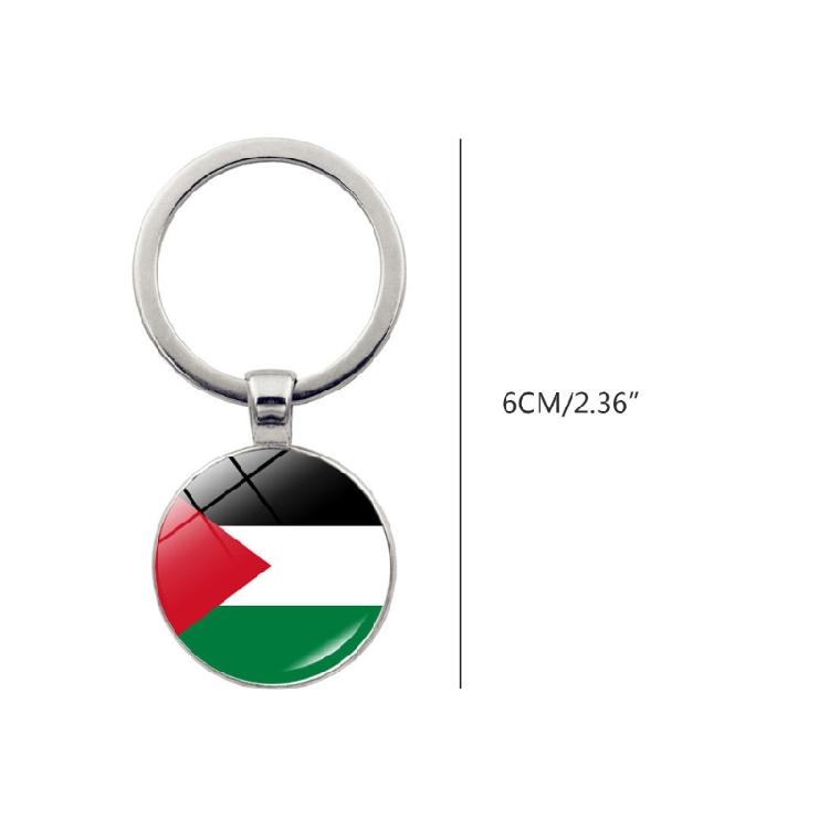 Durable PSE Flag Keychain Men Women Keyring Stylish Alloy Key Chains Ornament