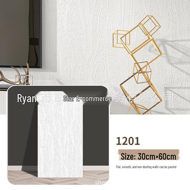 Waterproof 3D Travertine-Style Flexible Wall Panel Wallpaper
