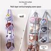 Multi-Layer Sports Equipment Rack: Children's Basketball & Football Hanging Storage Bag