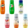 Set de 6 concentrate SodaStream Mirinda + 7UP + Lămâie-Lime + Grapefruit + Portocală-Mango + Limonadă