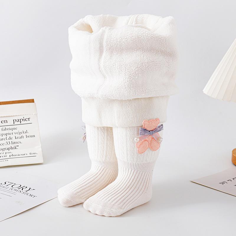 

Детские штаны с мягкой подкладкой, утолщенные детские колготки, осенние и зимние цельные детские нижние носки для девочек 95-105cm