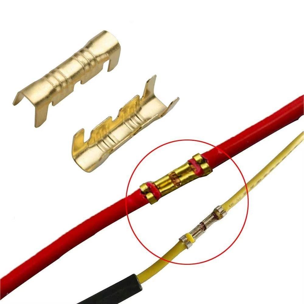 100Pcs Small Tooth U-shaped Terminal 453 Cable Connectors New Wire Quick Connector Terminal