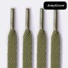 White Flat Sport Shoelaces Thick Non-Elastic Sneaker Lace for Women Leisure Shoe String Accessories