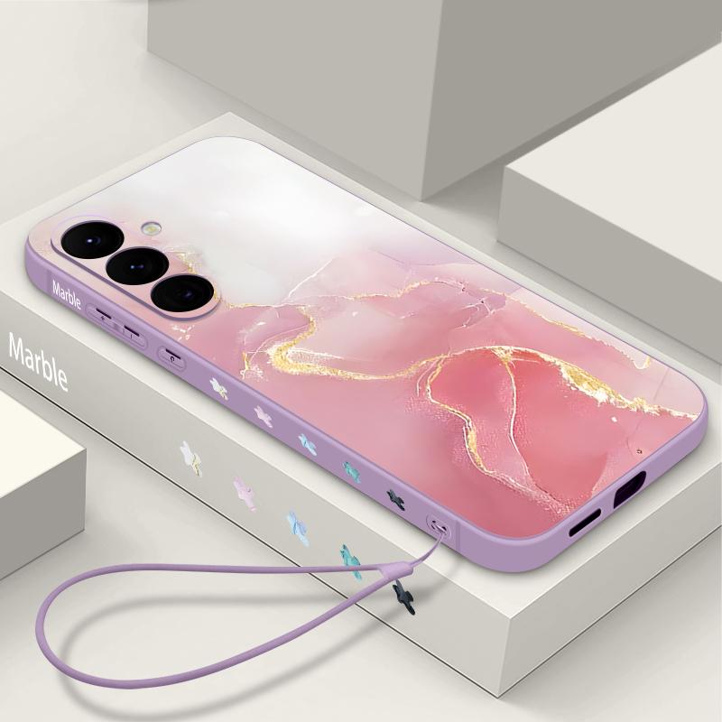 Watercolor Marble Case For Samsung Galaxy S26 S25 Ultra S24 S23 S22 Plus S21 FE A15 A16 A17 A35 A36 A54 A55 A56 5G Soft Cover